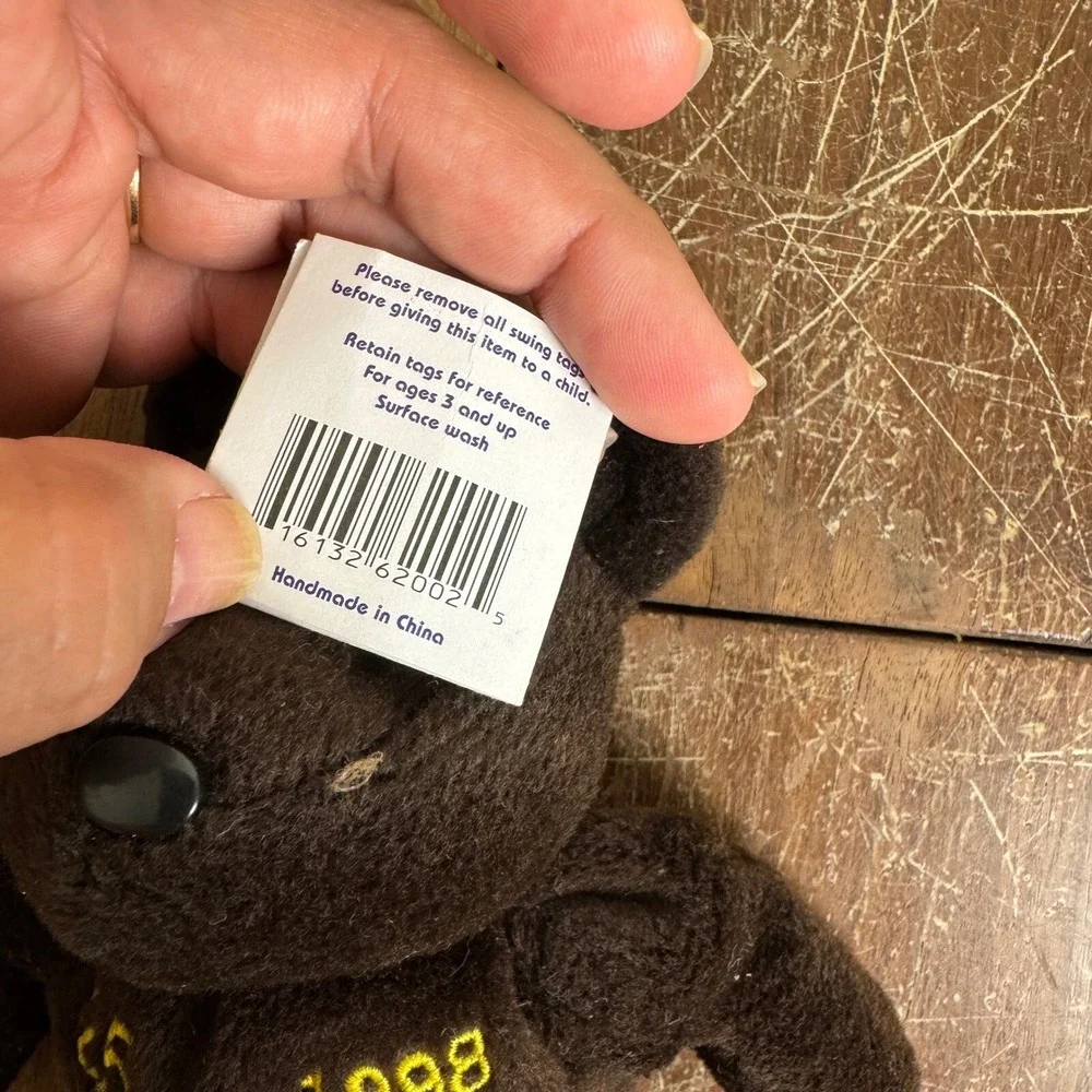 Salvino's Bamm Beano's Mark McGwire‎ Plush Bear 1998 Home Run #70 Collectible